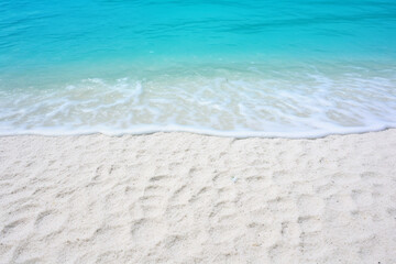 Obraz premium A very beautiful beach with light sand and a paradisiacal beach sea