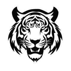 tiger head silhouette