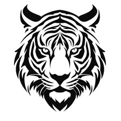 tiger head silhouette