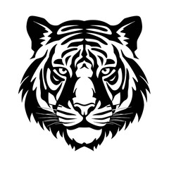 tiger head silhouette