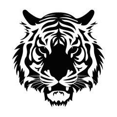 tiger head vector