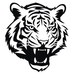 tiger head vector