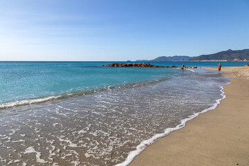 Spiaggia di Pietra Ligure a Savona Liguria