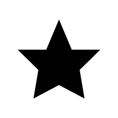 Star icon in filled glyph style. Simple twinkle vector illustration — pixel-perfect icon.