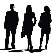 business people silhouettes