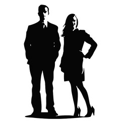 business people silhouettes