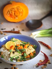 Pumpkin curry with cod - Dyniowe curry z dorszem