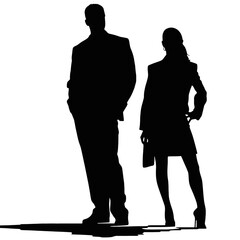 business people silhouettes