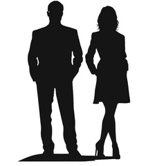 business people silhouettes