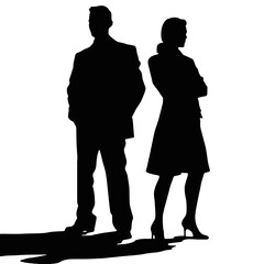 business people silhouettes