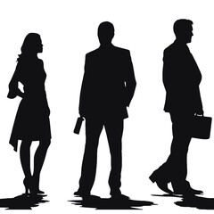 business people silhouettes