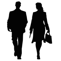 business people silhouettes