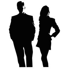 business people silhouettes