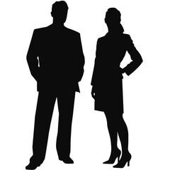 business people silhouette