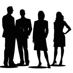 business people silhouettes