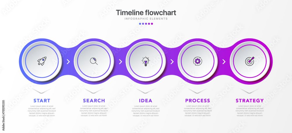 Aufkleber timeline infographic design with options or steps. infographics for business concept. can be used fo
