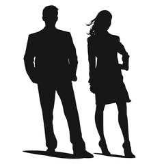 business people silhouettes