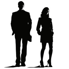 business people silhouettes