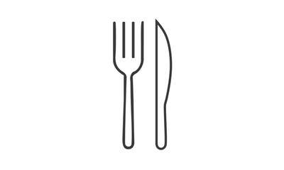 Cutlery icon Restaurant spoon vector illustration graphic