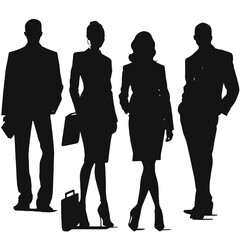 business people silhouettes