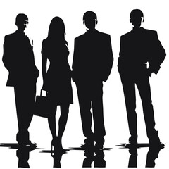 business people silhouettes