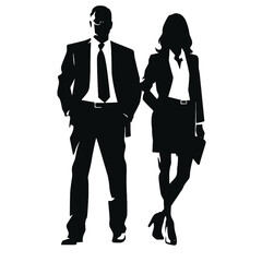 business people silhouettes