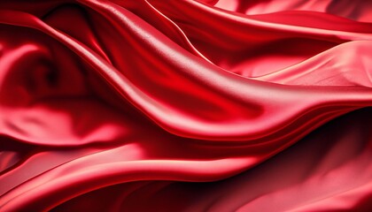 red shiny satin suitable as a background or cover