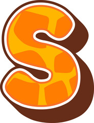 Giraffe Alphabet Letter S