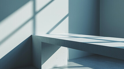 Obraz premium Minimalistic Clean Background with Simple Table Surface