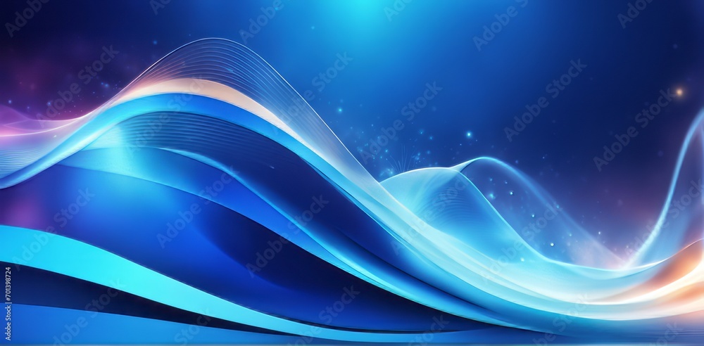 Poster digital business abstract wave technology background the futuristic realm with this captivating wallpaper, the mesmerizing wave of science , creating a visual network of innovation