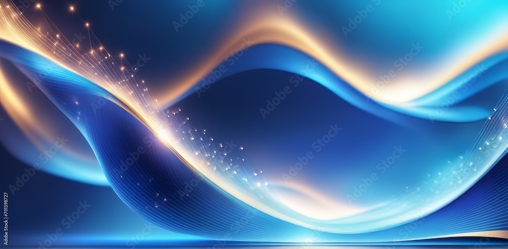 Poster digital business abstract wave technology background the futuristic realm with this captivating wallpaper, the mesmerizing wave of science , creating a visual network of innovation
