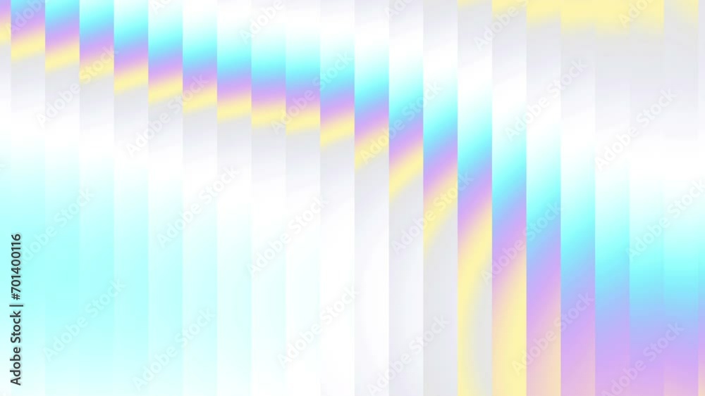 Poster holographic modern abstract looped animation. seamless gradient background in light neon pastel colo