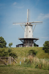Windmühle in Veere, Zeeland, Niederlande