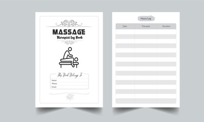Massage Therapist Log Book. Daily Gratitude Monthly & Yearly Undated Planner. Journal. Printable Gratitude Journal. Planner Bundle Design. Printable Planner Set with cover page layout template