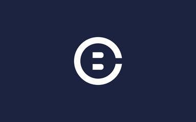 letter cb circle logo icon design vector design template inspiration