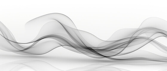Abstract white wave and curve design with a modern and smooth motion. - obrazy, fototapety, plakaty