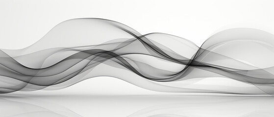 Abstract white wave and curve design with a modern and smooth motion.