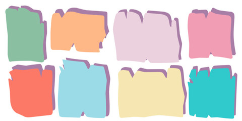 text background collection design element paper with shadow