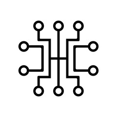 Circuit icon vector
