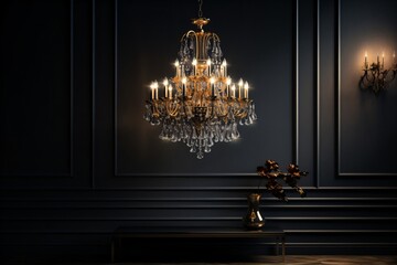 A premium chandelier in a luxurious house