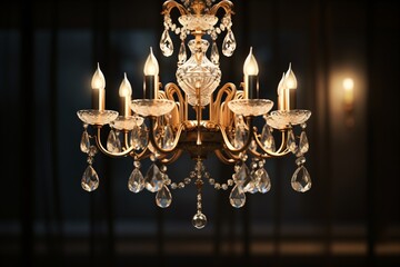 A premium chandelier in a luxurious house