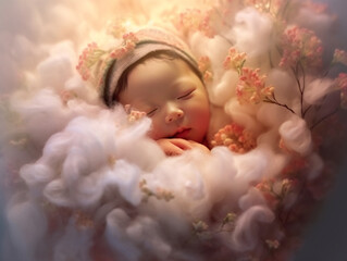 Fototapeta premium Newborn baby