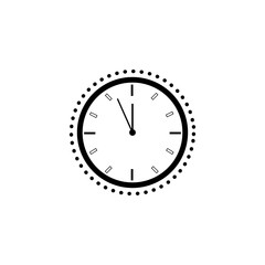 Vector clock icon. Schedule, appointment, important date concept. Modern flat design illustration.