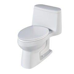 Lavatory pan isolated on a white background, bidet, 3D illustration, and CG render