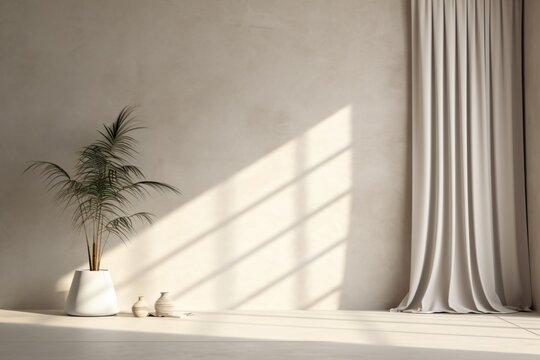 Drapes, or curtains in a house on window