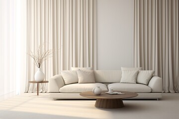 A white and bright living room