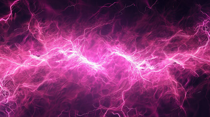 Rosy Illumination: Abstract Pink Lightning Euphoria. Generative AI - obrazy, fototapety, plakaty