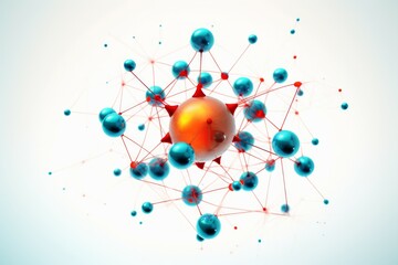Science Molecule, Molecular Model Structure, business teamwork concept