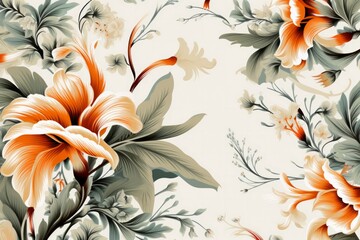 Flower pattern illustration background
