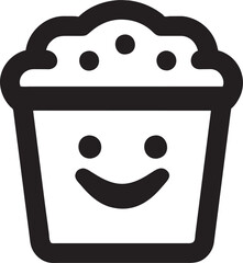 ice cream with smile, pictogram